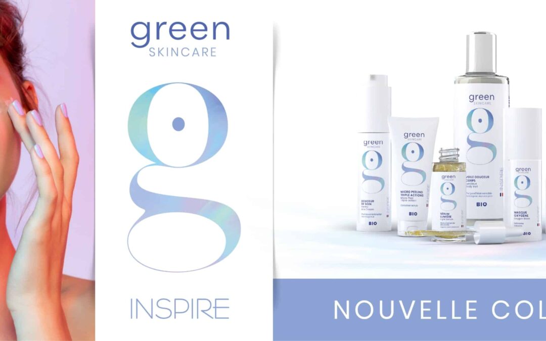 Nouveau soin visage Inspire de Green Skincare bio, institut de beauté 85130 La verrie Emeline Esthétique